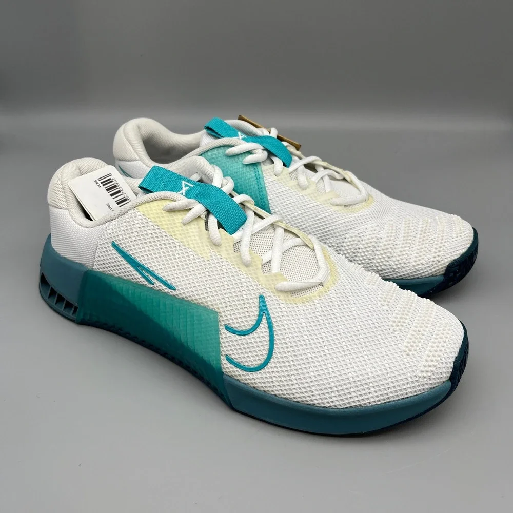 Nike Metcon 9 Mens 10 Training Shoes White Dusty Cactus DZ2617-105 Gym Workout